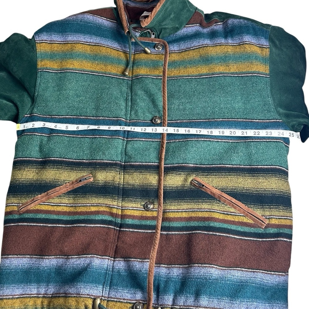 Brandon Thomas Men’s Vintage Suede Leather and Wool Jacket. Size Medium - Picture 3 of 7